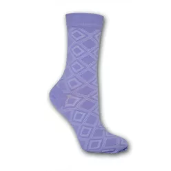   Women's socks - cotton ankle socks - 39-42 - small purple checkered pattern - Evidence