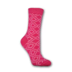   Women's socks - cotton ankle socks - 39-42 - pink checkered pattern - Evidence