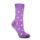 Women's socks - cotton ankle socks - 39-42 - small purple floral pattern - Evidence