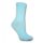 Women's socks - cotton ankle socks - 39-42 - light blue with metallic thread - Evidence