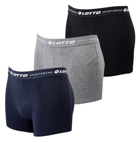 Lotto men's cotton boxer shorts - light gray - XXL