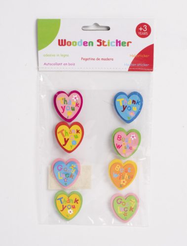 WOOD STICKER*8 LOVELY