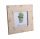 WOODEN PICTURE FRAME GREEN-YELLOW FLOWER 17*17