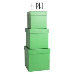 PD*3KOCKA SÖTÉT ZÖLD  16*16