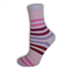   Children's ankle socks - cotton ankle socks - 31-34 - purple striped - Evidence