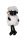 DEK.BLACK BARI STAND+FLOWER WHITE13