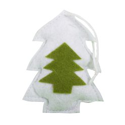 FELT PINE TREE HANGING SNOWFLAKE10