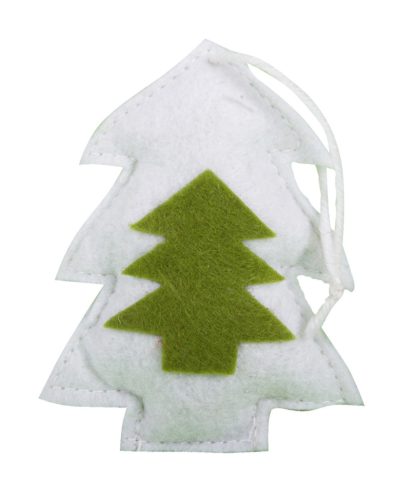 FELT PINE TREE HANGING SNOWFLAKE10