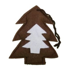 FELT WOODEN PLACEMAT BLACK/RED 100