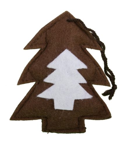 FELT WOODEN PLACEMAT BLACK/RED 100