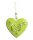 DEK.METAL HANGING HEART GREEN10ZHI