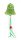 FELT BELL GREEN+CORD 14*70