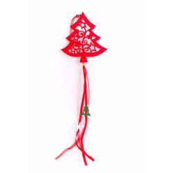 FELT TREE TOPPER RED+CORD 14*65