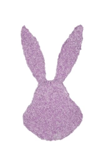 DEK.ROPE RABBIT HEAD PURPLE 20
