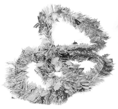 LEAF GARLAND/SILVER 270CM