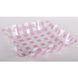 ART TRAY 4SQUARE PINK/WH.CO23