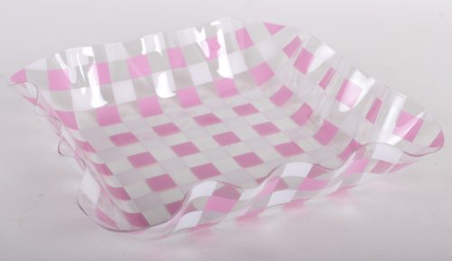 ART TRAY 4SQUARE PINK/WH.CO23