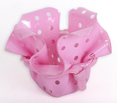 WICKER PINK DOTS 10