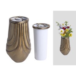 METAL FLOWER POT ELLIPSE 20CM