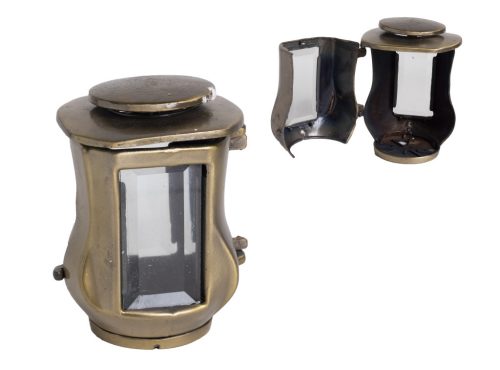 METAL CANDLE CUBE URN 14CM
