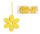 DEK.WOOD FLOWER+WOOD*15 YELLOW 12