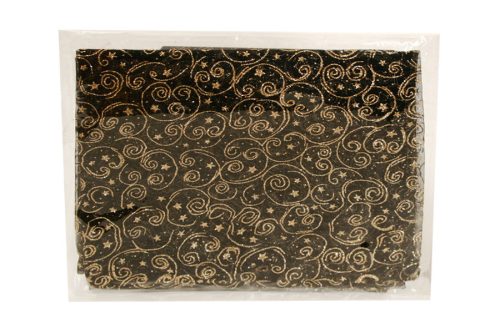 DEK.TABLECLOTH ORG.STAR.BLACK