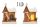 WOODEN HOUSE BROWN/WHITE DOOR 18+3 LIGHTS 24*34