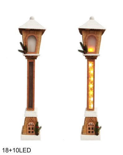 WOODEN CANDELABRA HAV18+10L82