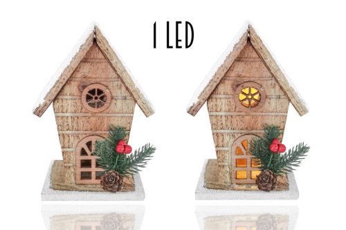 WOODEN HOUSE TALL NAT+SNO+1L 19