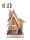 WOODEN HOUSE 2ROOF+10L.WHITE GL33