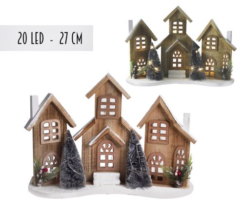 WOODEN TOWNHOUSE*3+20L.+2PINE  27