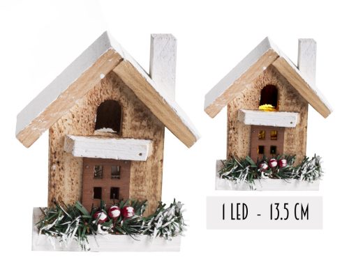 WOODEN COTTAGE+1L.SNOWY 13,5