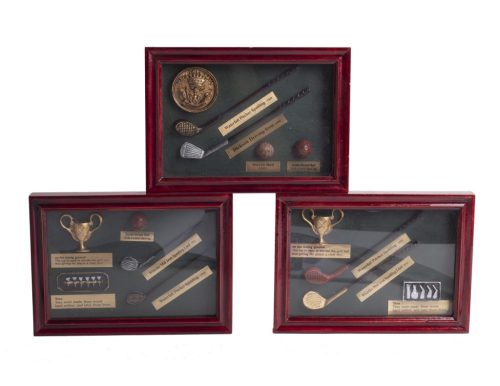 WALL PICTURE GOLF CLUBS 3S 18*12