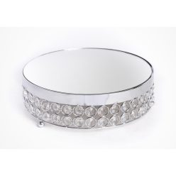METAL TRAY KRST.SILVER 8*25.5