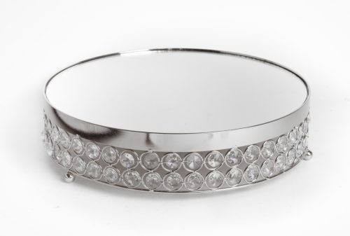 METAL TRAY KRST.SILVER 8*30.5