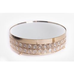 METAL TRAY KRST.GOLD 8*25.5