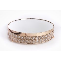 METAL TRAY KRST.GOLD 8*30.5