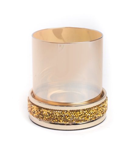 METAL MT+U.CIRCLE KRST.GOLD 10*10