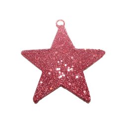 DRÓT CSILLAG PIROSGLITTER10