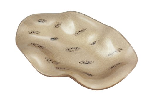 Ü.BOWL OVAL WAVY BROWN29