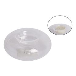 DEC.HOBBY CANDLEHOLDER TRANSP 12CM
