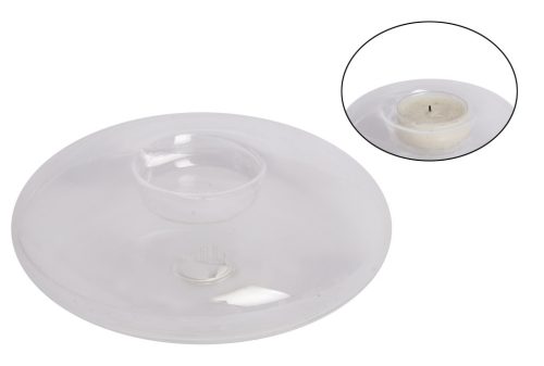 DEC.HOBBY CANDLEHOLDER TRANSP 10CM