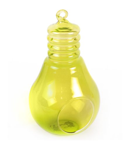Ü.WOODEN TRAY HANGING LAMP YELLOW 10*17