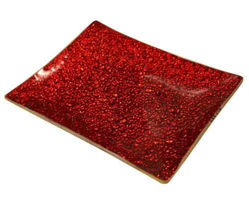 Ü.BOWL GROOVED RED 17*13CM