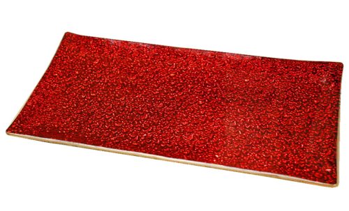 Ü.BOWL GROOVED RED 26*13CM