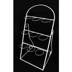 METAL STAND 9 HOLDERS 126*58 WHITE