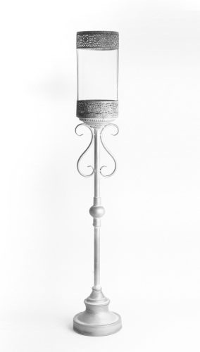 PRESS.METAL MT.STANDING DECOR.SILVER 82