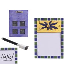 P.BLUE FLOWER MEMO MAGNET