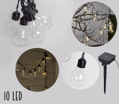 OUTDOOR SOLAR PEAR+10LED 4.7M