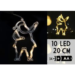 LED MIKULÁS 10LED  20CM  WW